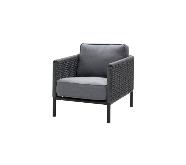 Encore loungefåtölj - dark grey/lava grey ram