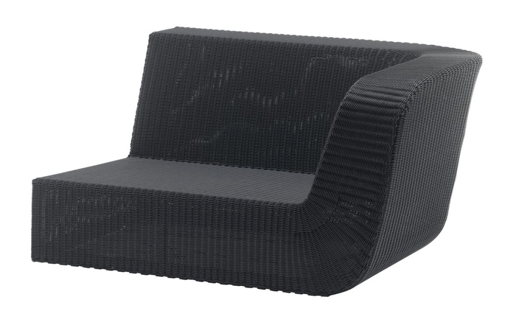 Savannah 2-sits soffa vänster modul - black