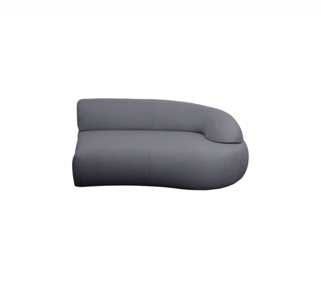 Mellow soffmodul med långt ryggstöd, vänster - grey