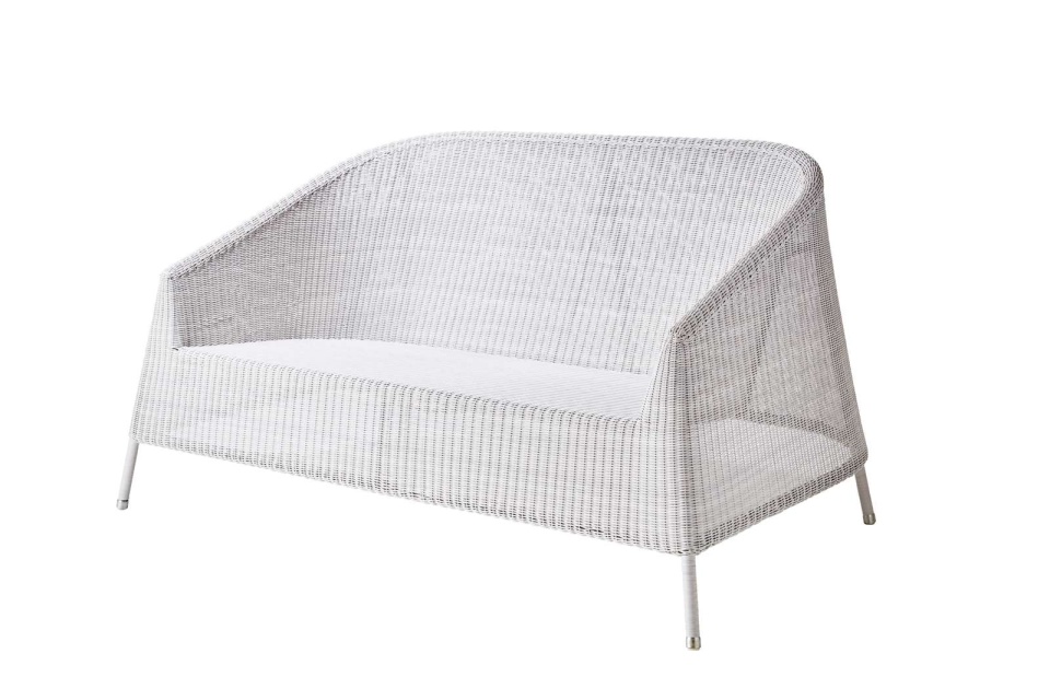 Kingston 2-sits soffa stapelbar - white grey