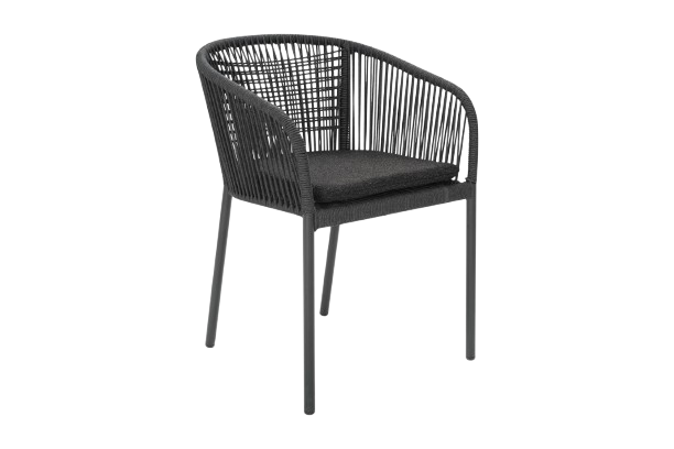 Delta karmstol - antracit/slate rope/teddy black dyna