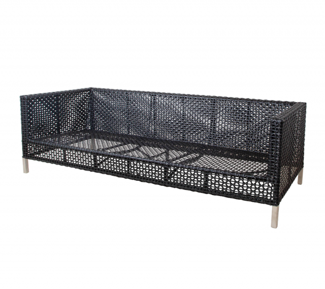 Connect 3-sits soffa - black/graphite