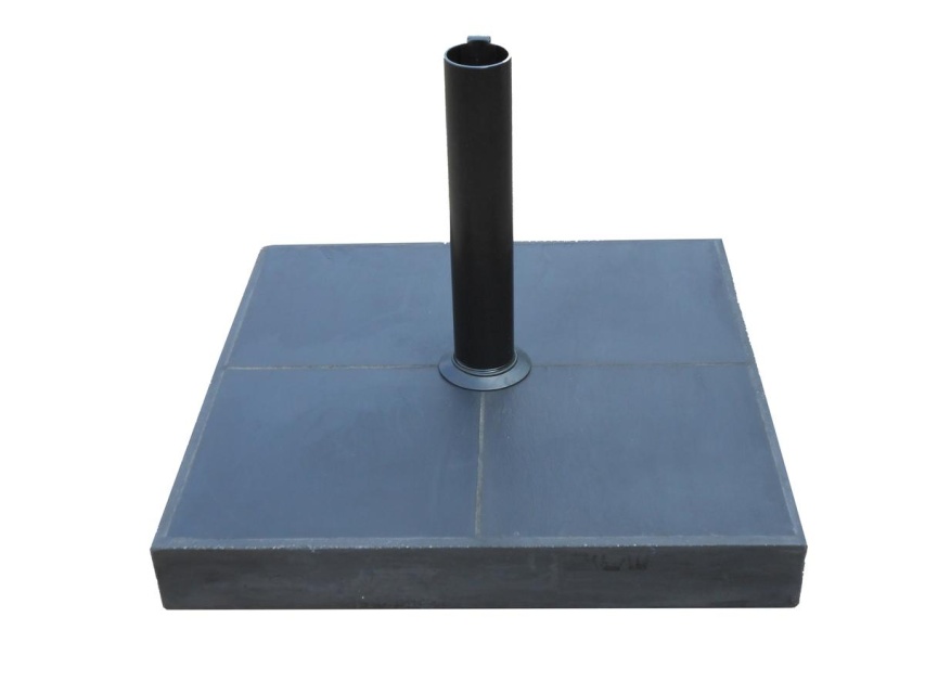 Parasollfot m/hjul - black skiffer