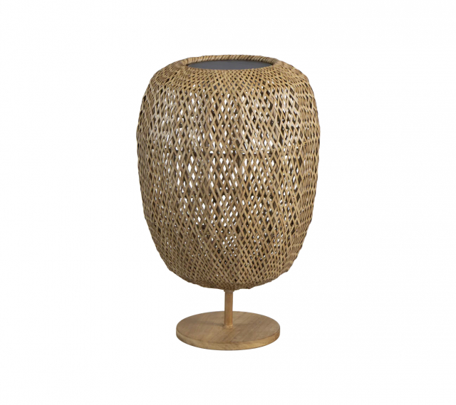 Illusion Glow bordslampa mellan - teak