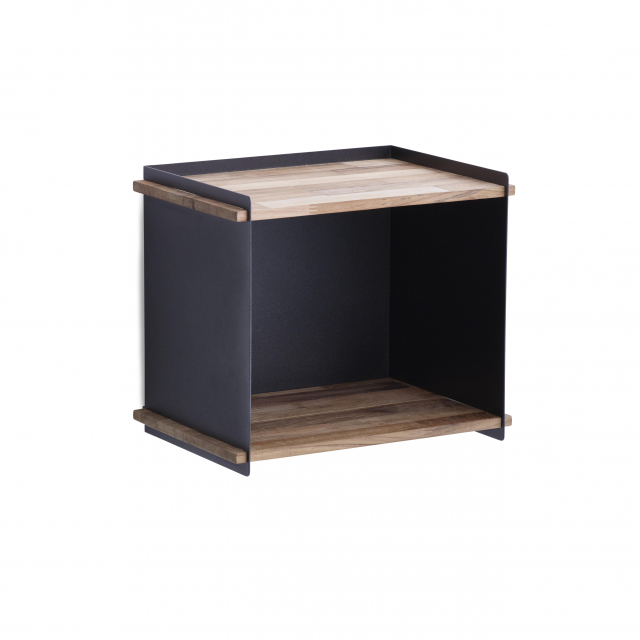 Box wall - teak/lava grey