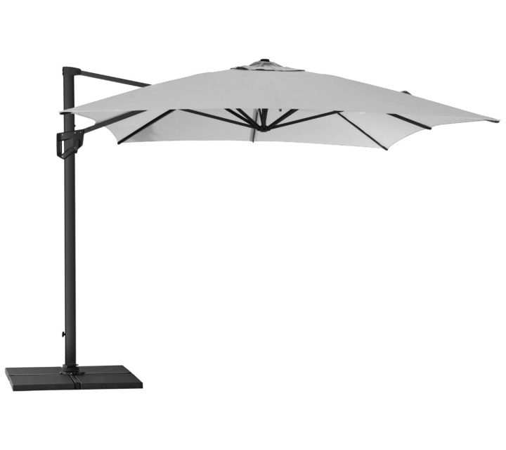 Hyde luxe hanging parasoll 3x4 m - grey