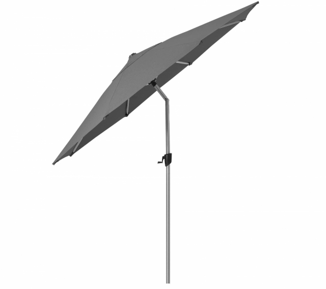 Sunshade parasoll m/tilt Ø 3 m - silver matt/antracite