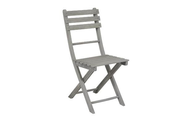 Bruton matstol fällbar - grå