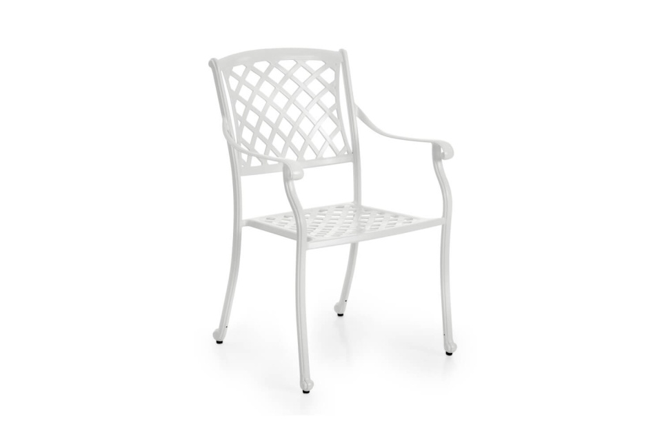 Arras karmstol - vit