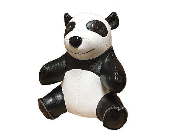 Panda baby bokstöd sittande - svart/vit