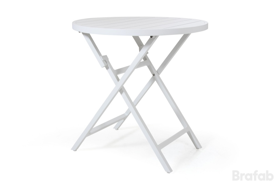 Wilkie fällbart cafébord Ø 72 H73 cm - vit