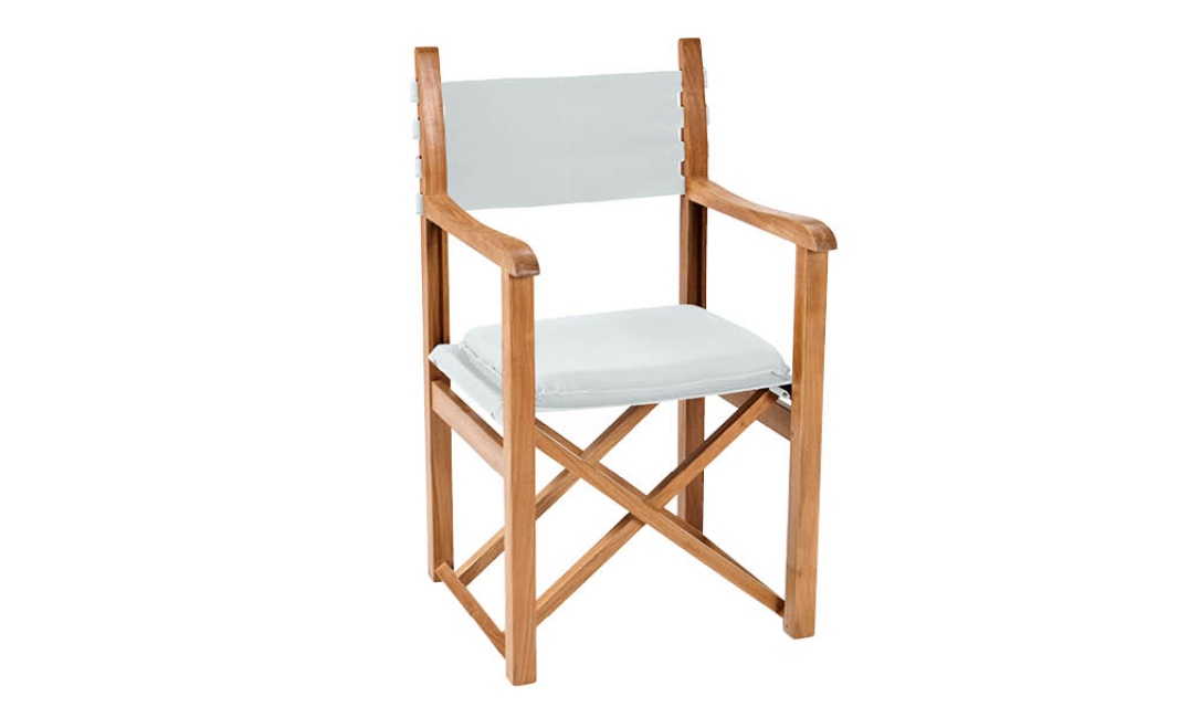 Haväng regissörsstol - teak/vit