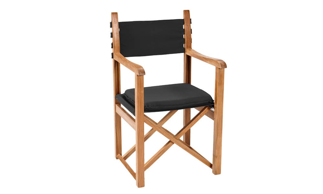 Haväng regissörsstol - teak/svart