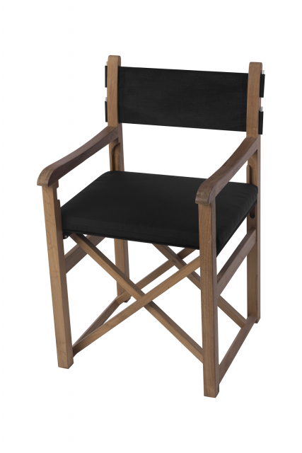 Haväng regissörsstol - teak/svart