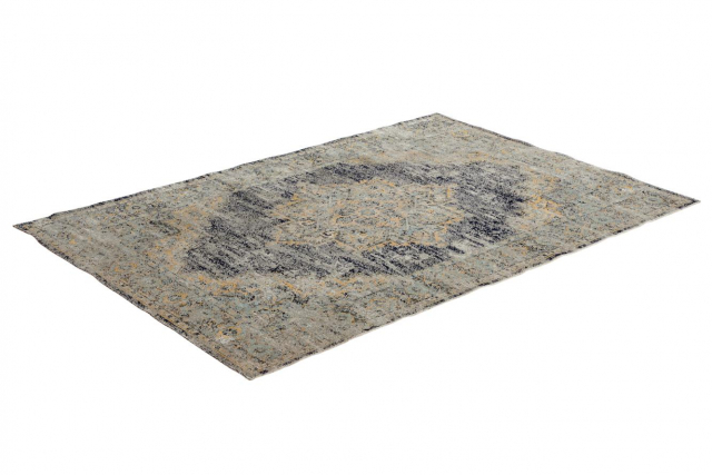 Amarante utomhusmatta 200x290 cm - blå mönstrad