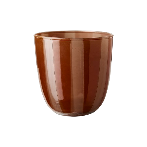 Circus värmeljushållare, S - orange/beige