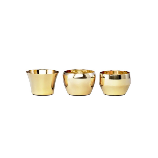 Kin ljuskopp 3-pack - mässing