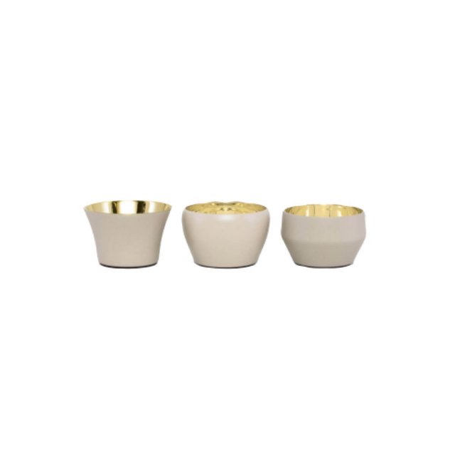 Kin ljuskopp 3-pack - beige