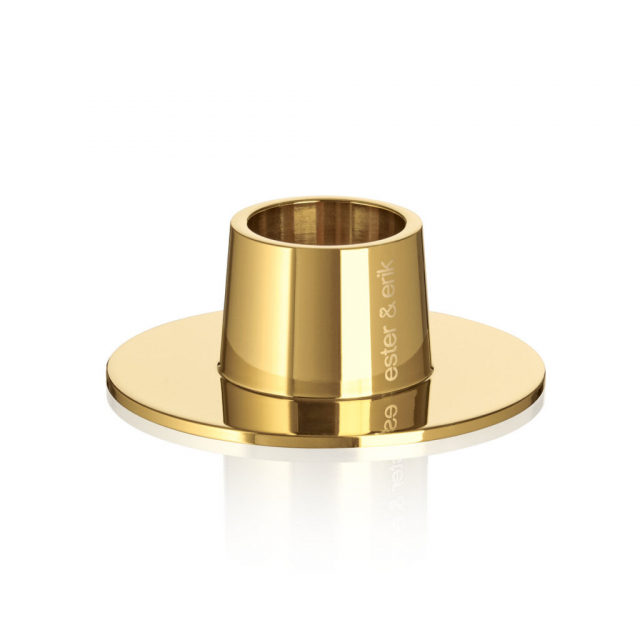 Ljushållare kronljus, 2-pack - shiny gold