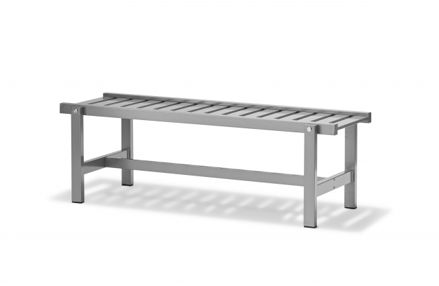 Bänk aluminium - grå