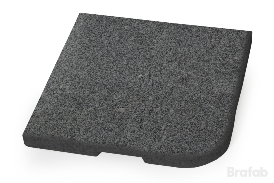Abetone parasollfotsvikt 25 kg - mörk granit
