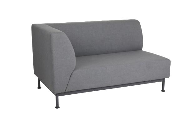 Norrsken 2-sits avslut H byggbar m dyna - antracit/silver