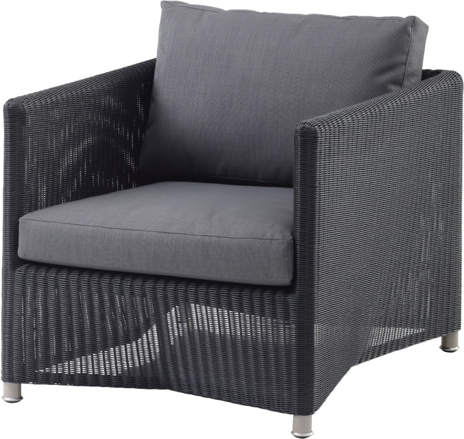 Diamond loungefåtölj - graphite/grey