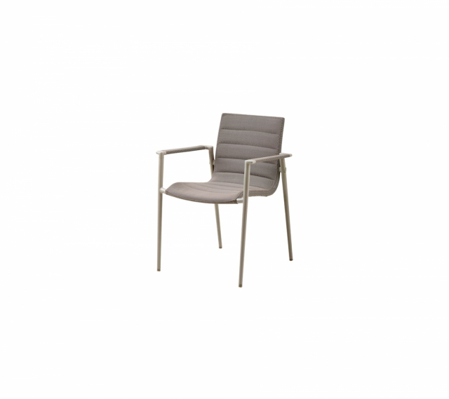 Core karmstol stapelbar - taupe