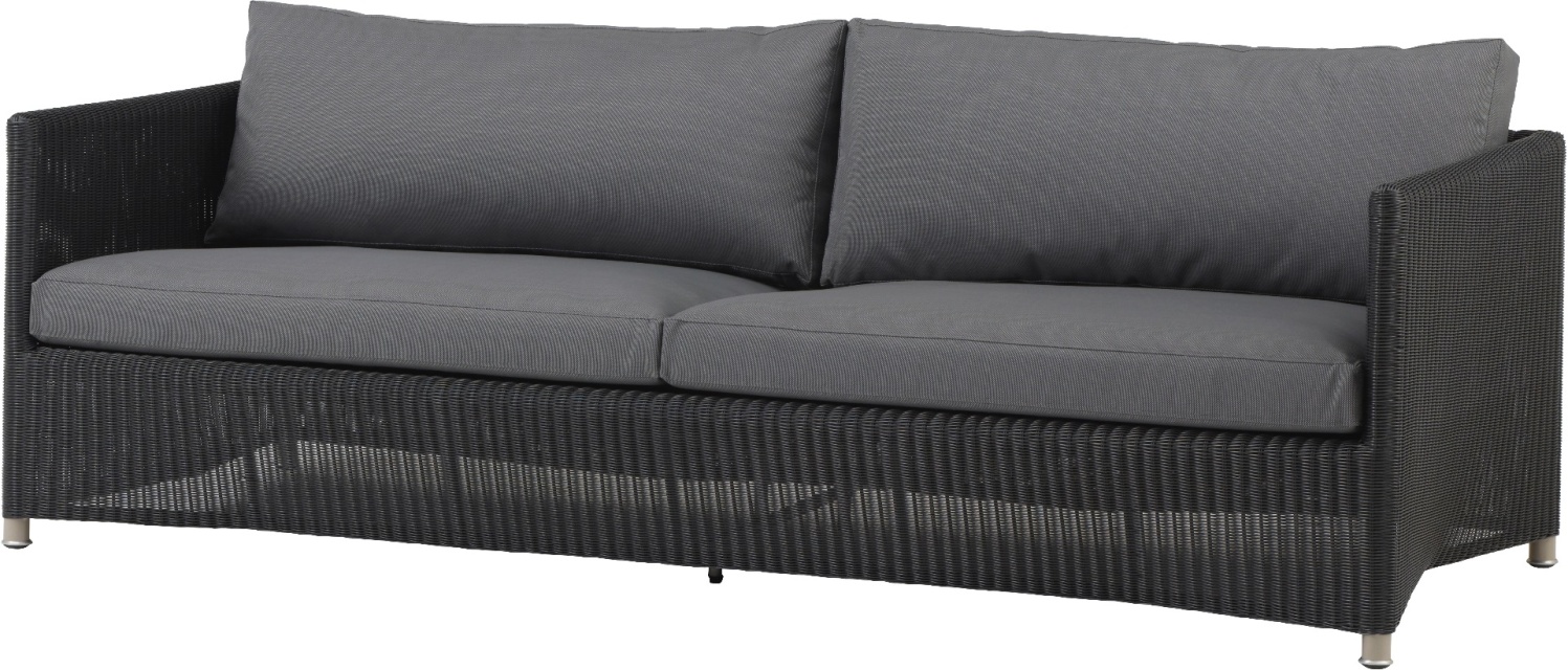 Diamond 3-sits soffa - graphite/grey