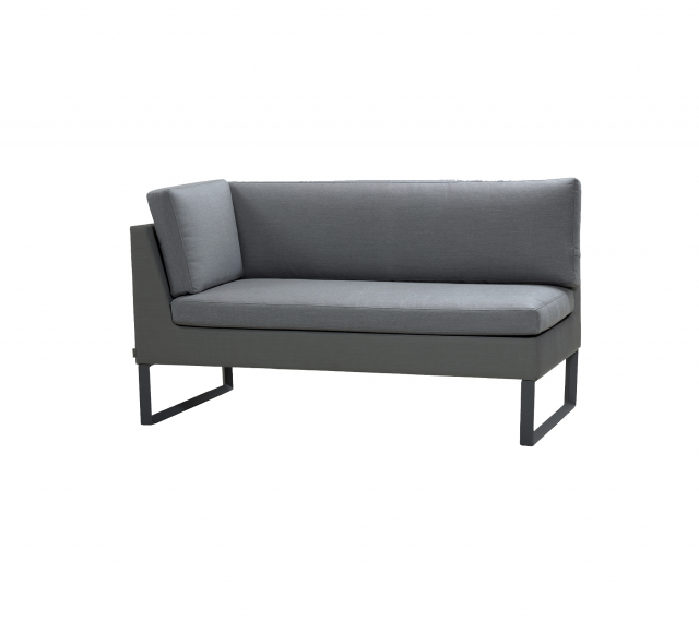 Flex 2-sits modulsoffa höger - grey