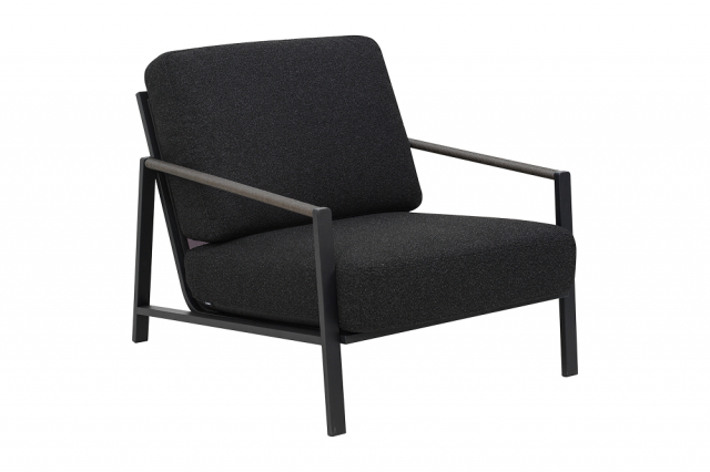 Lyra fåtölj - svart/teddy black dyna