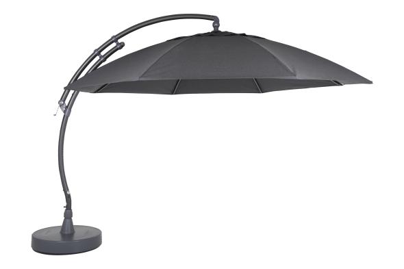 Easy Sun frihängande parasoll 3,75 m - antracit/antracit