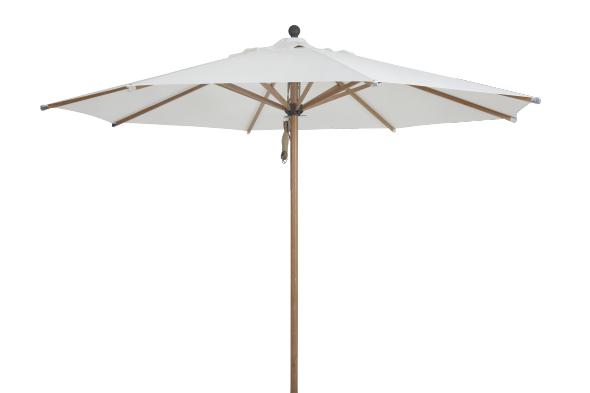 Paliano parasoll Ø 3 m alu - natur/vit