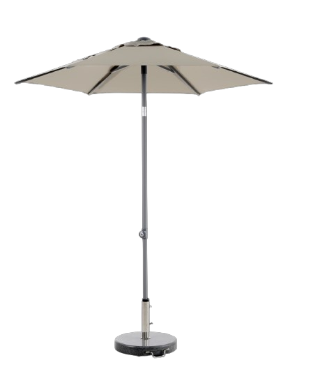 Poppi push-up parasoll Ø 2 m - antracit/taupe