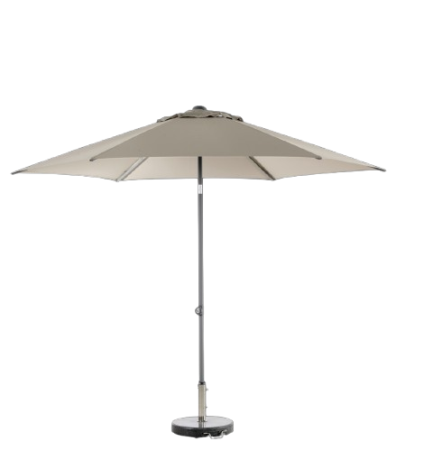 Poppi push-up parasoll Ø 3 m - antracit/taupe