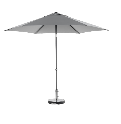 Poppi push-up parasoll Ø 3 m - antracit/grey
