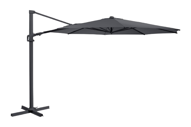 Vinovo frihängande parasoll Ø 3,5 m - antracit/grey