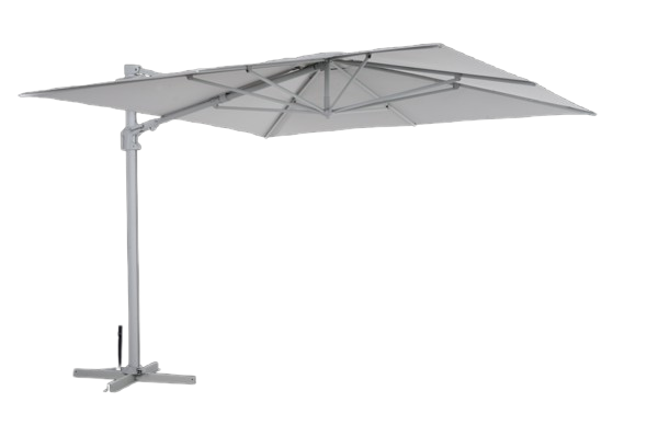 Vinovo frihängande parasoll 3x3 m - light grey/khaki