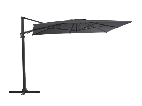 Vinovo frihängande parasoll 3x3 m - antracit/grey