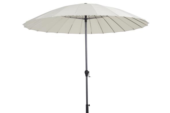 Shanghai parasoll tiltbar Ø 2,7 m - antracit/beige