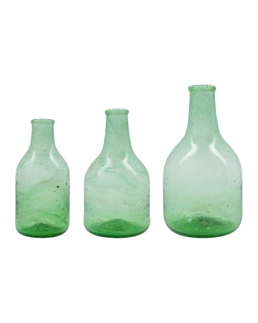 Plea vas, set om 3 - green