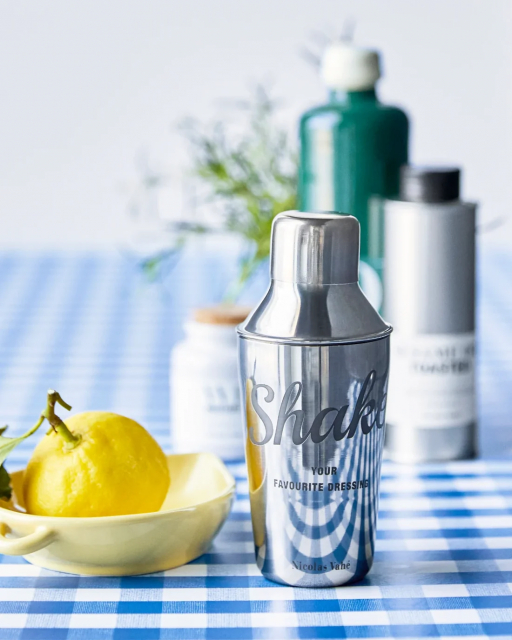 Nicolas Vahé shaker - silver finish