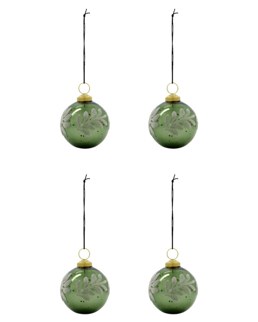 Luto julgransdekoration, 4-pack - green