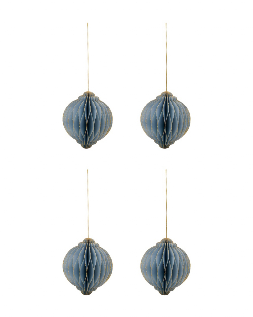 Alsta julgransdekoration, 4-pack - light blue