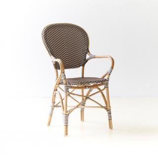Isabell karmstol i rotting - cappuchino/vit