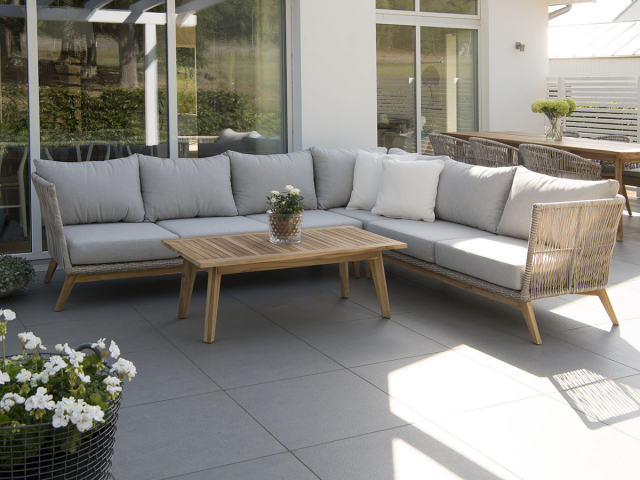 Himmelsnäs hörnsoffa - beige