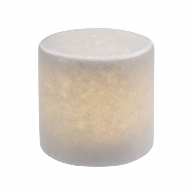 Marble ljus, L - white silk matt