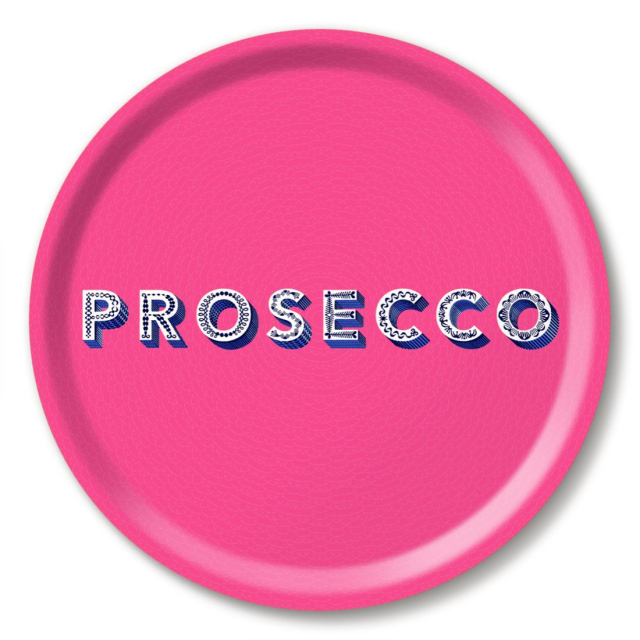 Prosecco bricka Ø 31 cm - bright pink