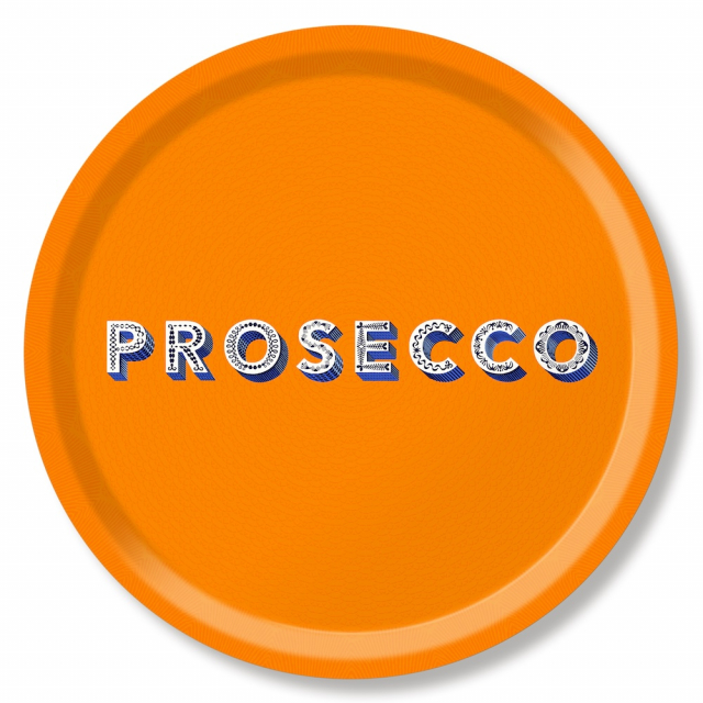 Prosecco bricka Ø 39 cm - satsuma orange
