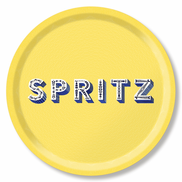 Spritz bricka Ø 39 cm - yellow
